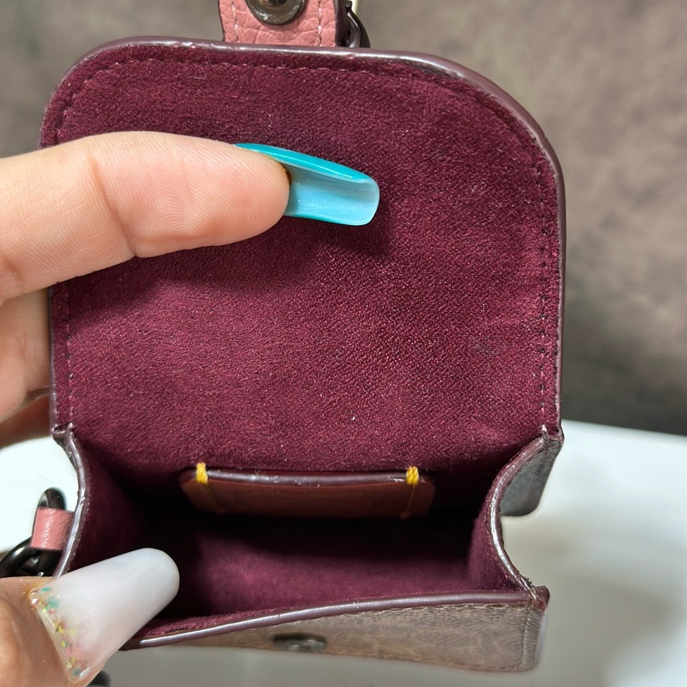 Coach Mini Beat Bag Bag Charm - Picture 8 of 8
